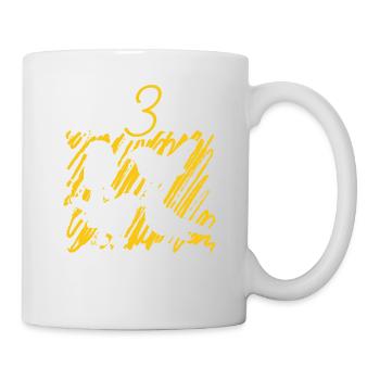 Name 3 und Wir können Freunde sein - Tasse - Weiß - Rechts
