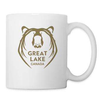 Great Bear Lake Silhouette Gesicht - Tasse - Weiß - Rechts