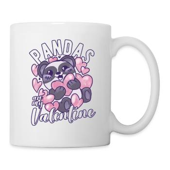 Les pandas sont mon amour de panda drôle de Saint-Valentin - Mug blanc - blanc - Droite