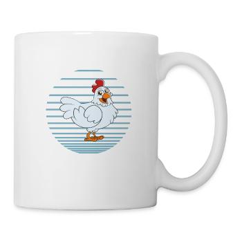 Drôle De Poulet Dire Poulet - Mug blanc - blanc - Droite