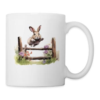 Kaninhop Discover the world of rabbit sports - Mug - white - Right