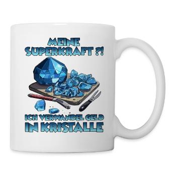 GemStoneCrafts Verzauberte Kristalle Geschenk - Tasse - Weiß - Rechts
