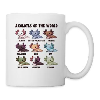 Axolotls aus der Welt süße Tiere Axolotl Arten - Tasse - Weiß - Rechts