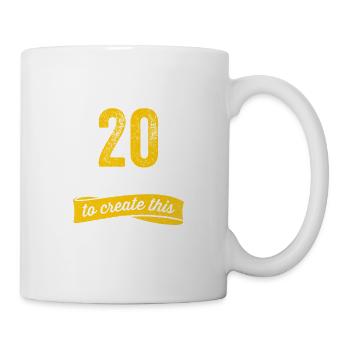 Funny 20 Years Old Joke 20th Birthday Gag Humor - Mug - white - Right
