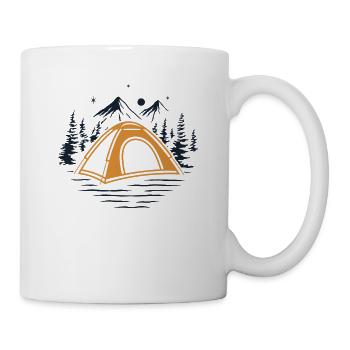 Campingplatz Zelten Glamping Camper Camping - Tasse - Weiß - Rechts