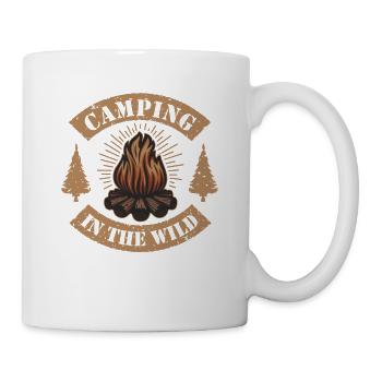 Camping in the Wild Campingplatz Zelten Glamping - Tasse - Weiß - Rechts
