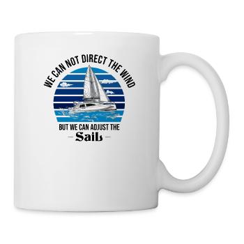 Segler Segelboot Segelschiff Segelyacht - Tasse - Weiß - Rechts