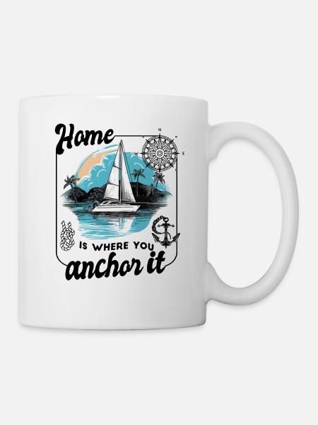 Segler Segelboot Segelschiff Segelyacht - Tasse - Weiß