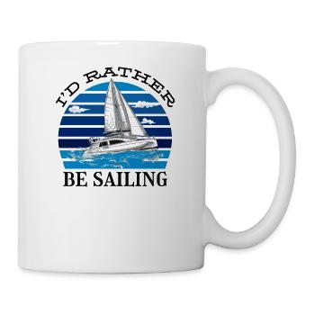 Sailor Voilier Voilier Voilier Yacht à voile - Mug blanc - blanc - Droite