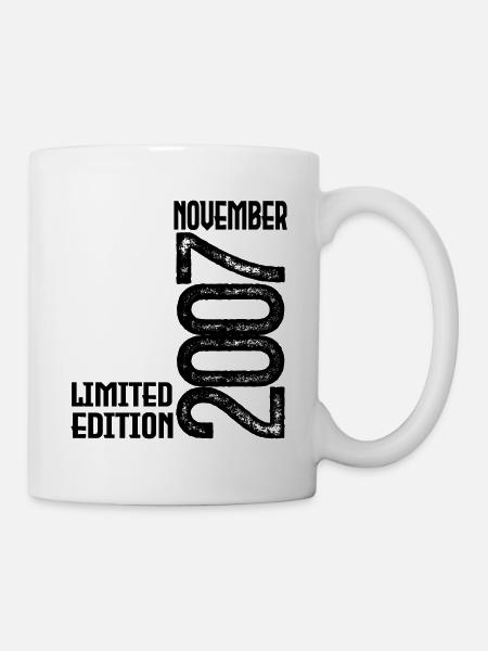 November 2007 Jubiläumsgeschenk. November 2007. - Tasse - Weiß