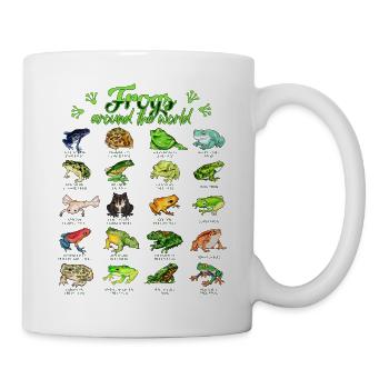 Grenouilles du monde - Grenouille - Mug blanc - blanc - Droite