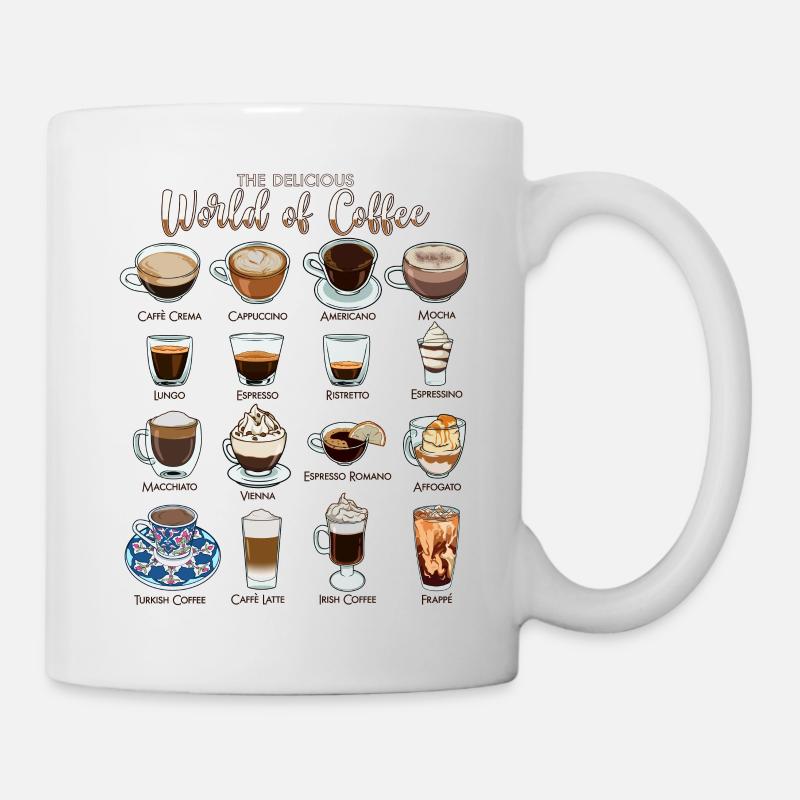 Le monde délicieux du café - Mug blanc - blanc