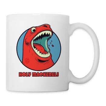Holy mackerel! The astonished red seal - Mug - white - Right