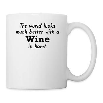 Wine for a better world - Mug - white - Right