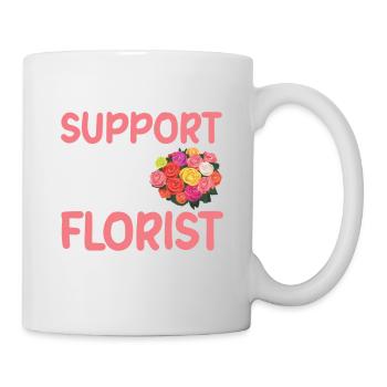 Cadeau de fleuriste, Designer Floral disant, fleuriste - Mug blanc - blanc - Droite