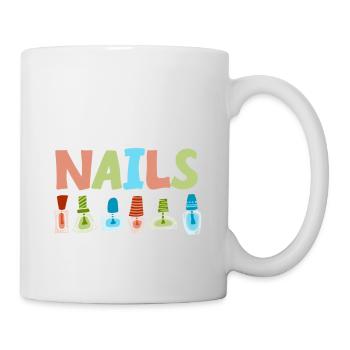 Nageltechniker Nagelstudio Nail Tech - Tasse - Weiß - Rechts