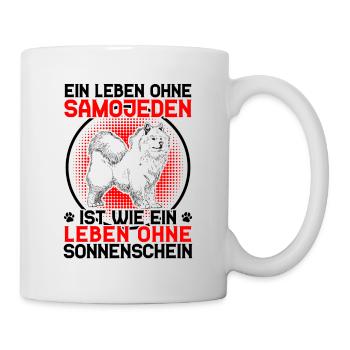 Leben ohne Samojede Samojedenspitz - Tasse - Weiß - Rechts