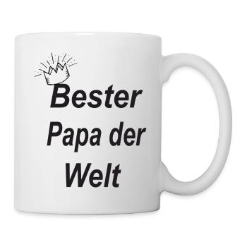 Bester Papa der Welt - Tasse - Weiß - Rechts