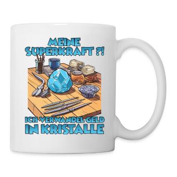 Sparkling Creations Kristallzüchter Geschenk - Tasse - Weiß - Rechts
