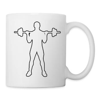 Haltérophilie Homme Fitness Cardio Endurance Femme - Mug blanc - blanc - Droite