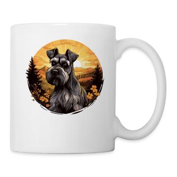 Riesenschnauzer - Tasse - Weiß - Rechts