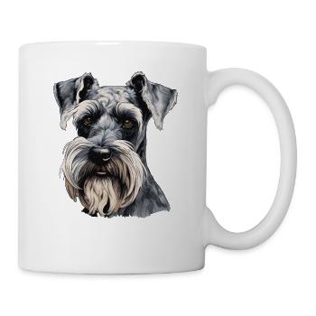 Riesenschnauzer - Tasse - Weiß - Rechts