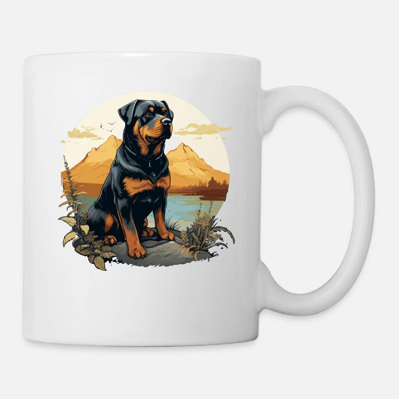 Rottweiler - Mug blanc - blanc