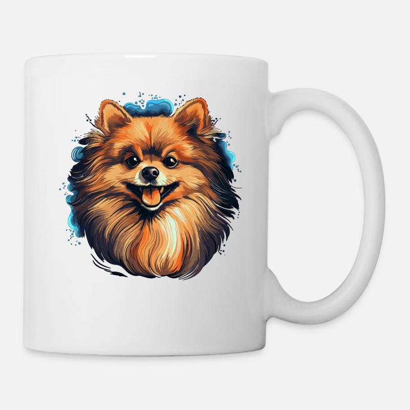 Pomeranian - Tasse - Weiß