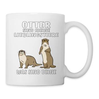 OTTER SIND MEINE LIEBLINGSTIERE - Tasse - Weiß - Rechts
