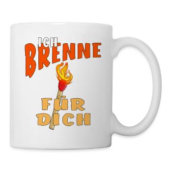 STREICHHOLZ ICH BRENNE FÜR DICH - Tasse - Weiß - Rechts
