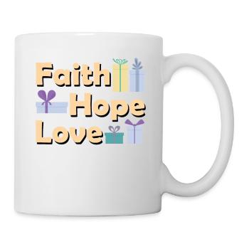 Religious Family Christmas Matching Costume Faith - Mug - white - Right