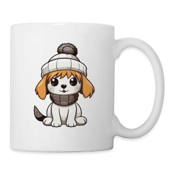 Dog Winter Comic - Mug - white - Right
