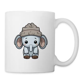 Elephant Winter Comic - Mug - white - Right