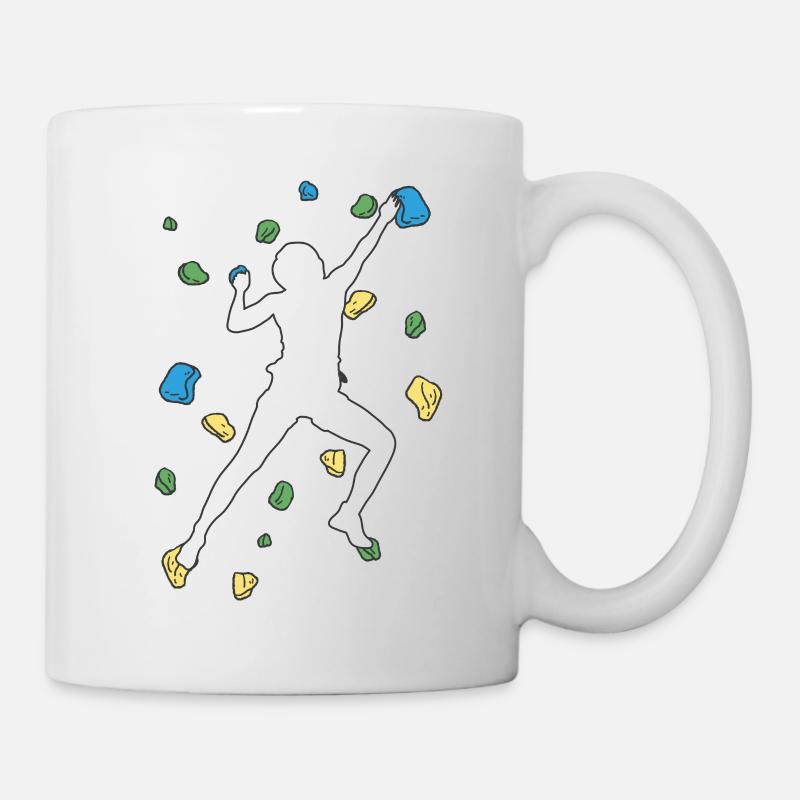Bouldering Bouldering Climbing Boulderer Bouldering - Mug - white