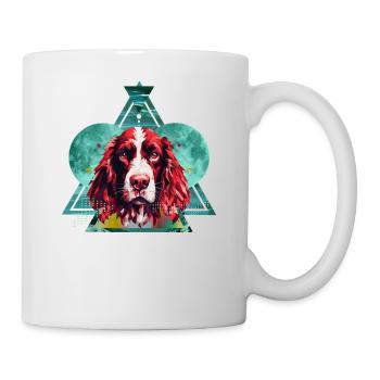 Hunde Hunderasse Zubehör Englisch Springer-Spaniel - Tasse - Weiß - Rechts