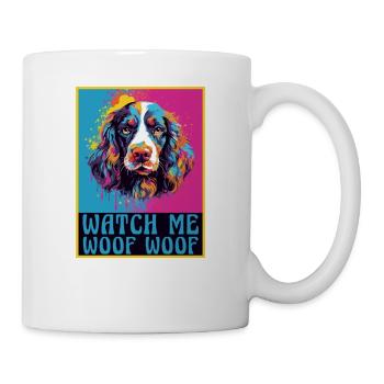 Hunde Hunderasse Zubehör Englisch Springer-Spaniel - Tasse - Weiß - Rechts