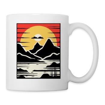 Montagne et nature - Mug blanc - blanc - Droite