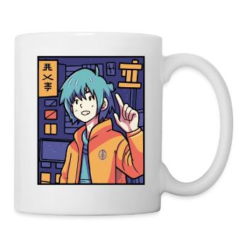 Garçon d’anime - Mug blanc - blanc - Droite