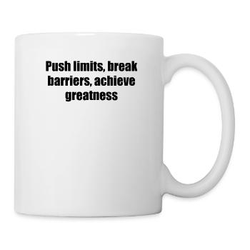 Fitness - Push limits, break barriers, achieve - Mug - white - Right