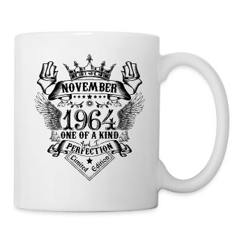 Geburtstag November 1964 geboren im November 1964 - Tasse - Weiß - Rechts