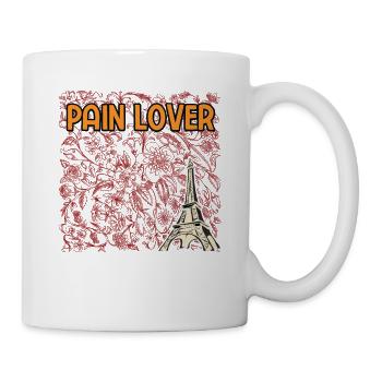 Pain Lover Foodie Iconic Food Food Lover Famous - Tasse - Weiß - Rechts