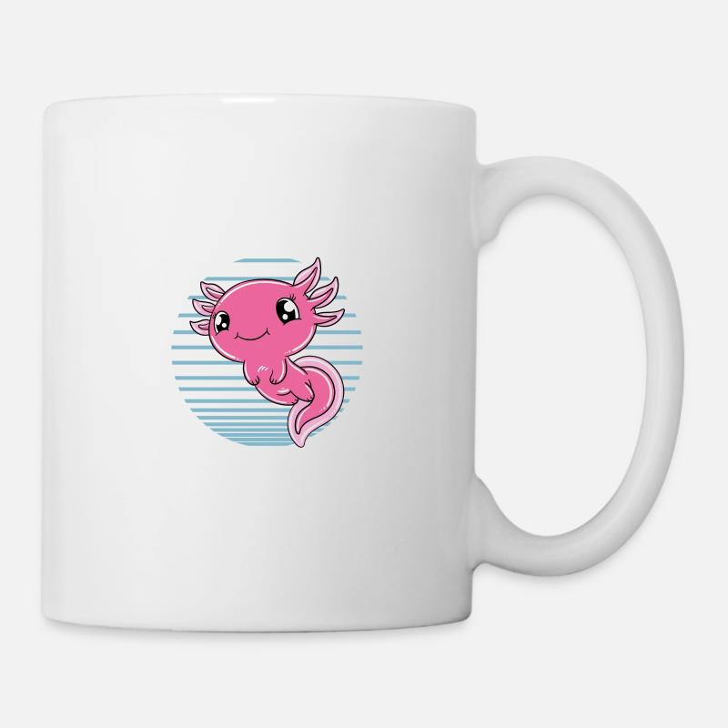 Axolotl drôle Axolotl mignon - Mug blanc - blanc