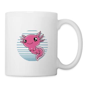 Axolotl drôle Axolotl mignon - Mug blanc - blanc - Droite