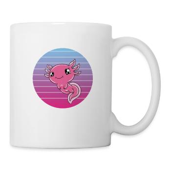 Axolotl drôle Axolotl mignon - Mug blanc - blanc - Droite