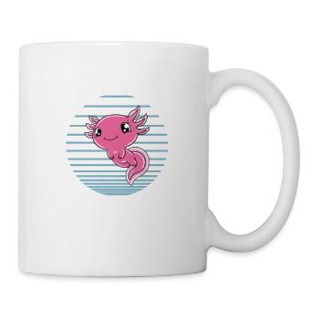 Axolotl drôle Axolotl mignon - Mug blanc - blanc - Droite