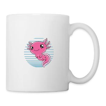 Axolotl drôle Axolotl mignon - Mug blanc - blanc - Droite