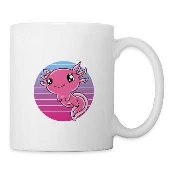 Axolotl drôle Axolotl mignon - Mug blanc - blanc - Droite