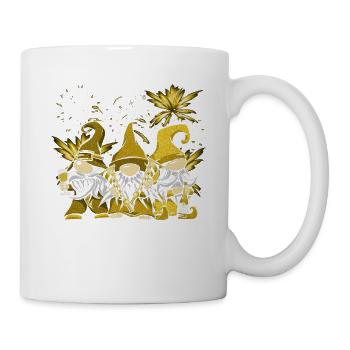 Gnomies Réveillon du Nouvel An - Mug blanc - blanc - Droite