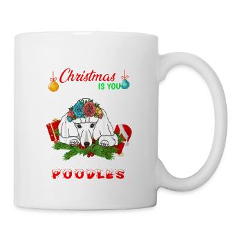 Caniche - Mug blanc - blanc - Droite