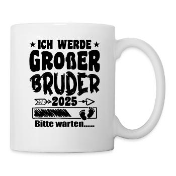Ich werde Großer Bruder 2025 - Mug blanc - blanc - Droite